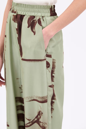 Aquarell Chillies Trouser, Sage from ODEEH 