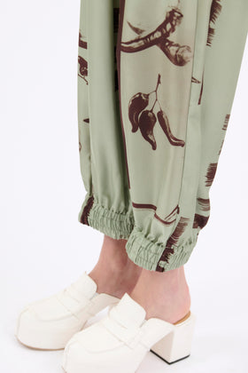 Aquarell Chillies Trouser, Sage from ODEEH 