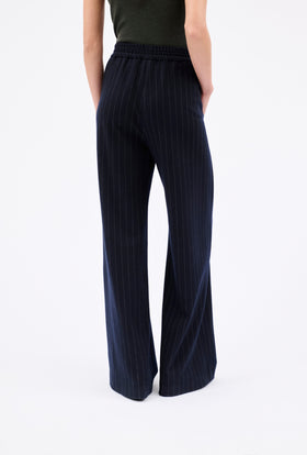 FLANNEL PIN STRIPE Hose, Navy from ODEEH 