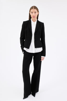 HEAVY GEORGETTE Hose, Jet Black from ODEEH 