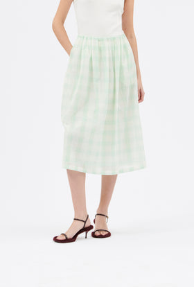 Gauze Vichy Rock, Glass Green from ODEEH 