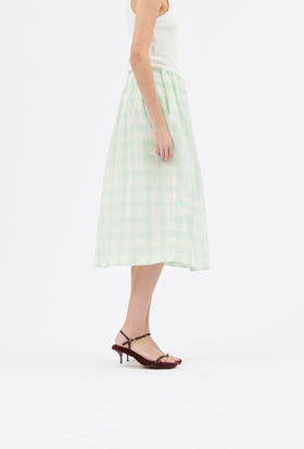 Gauze Vichy Rock, Glass Green from ODEEH 
