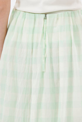 Gauze Vichy Rock, Glass Green from ODEEH 