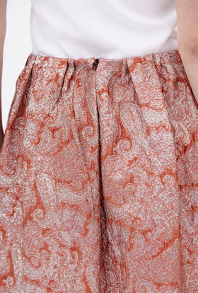 Baroque Lurex Skirt, Flamingo from ODEEH 