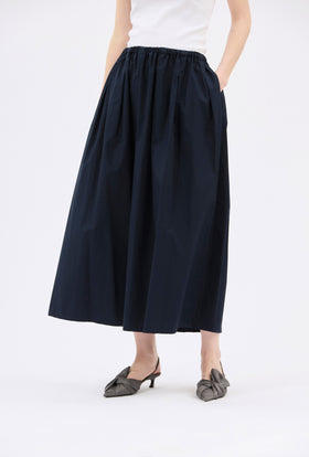 Poplin Skirt, Navy from ODEEH 