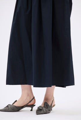 Poplin Skirt, Navy from ODEEH 