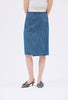 Micro Canvas Skirt, Denim Blue from ODEEH 