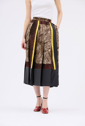 FOULARD SCRIBBLES Skirt, Myrrh from ODEEH 
