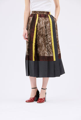 FOULARD SCRIBBLES Skirt, Myrrh from ODEEH 
