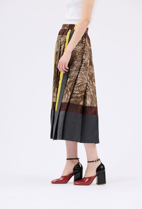 FOULARD SCRIBBLES Skirt, Myrrh from ODEEH 