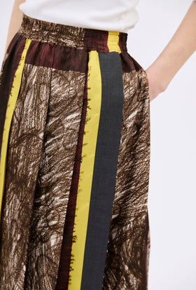 FOULARD SCRIBBLES Skirt, Myrrh from ODEEH 