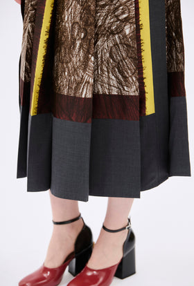 FOULARD SCRIBBLES Skirt, Myrrh from ODEEH 