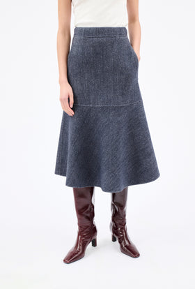 BRUSHED DOUBLE Serge Rock, Indigo from ODEEH 