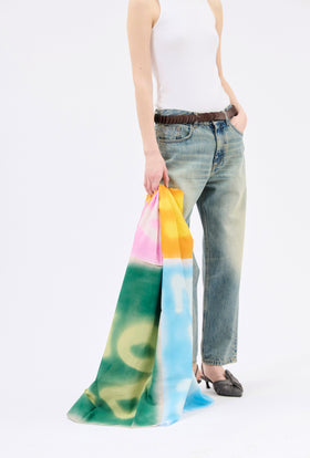 Patched Logo Schal, Multicolor from ODEEH 
