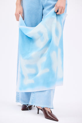Logo Scarf, Baby Blue from ODEEH 