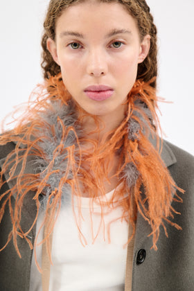 Feather Collier Kragen, Persimmon from ODEEH 