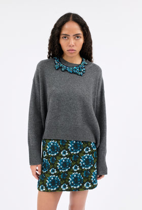 RHINESTONE Collier, Turquoise Blue from ODEEH 