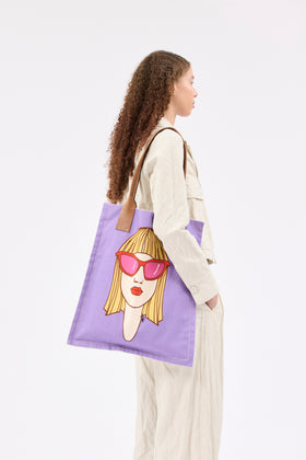 ODEEH Painting Tasche, Dark Lilac from ODEEH 