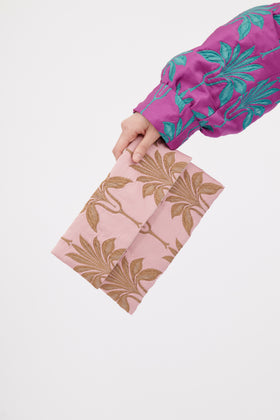 Matelassè Palms Bag, Rosequartz from ODEEH 