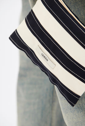 Striped Accessoires Tasche, Navy from ODEEH 