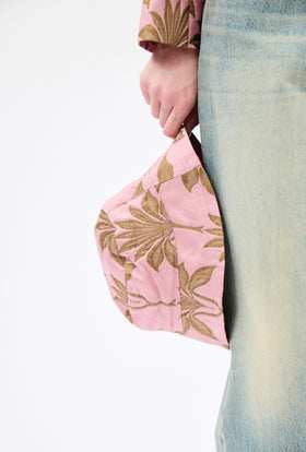 Matelassè Palms Hat, Rosequartz from ODEEH 