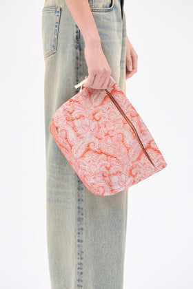 Baroque Lurex Bag, Flamingo from ODEEH 