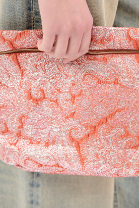 Baroque Lurex Bag, Flamingo from ODEEH 