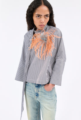 Feather Brosche, Persimmon from ODEEH 