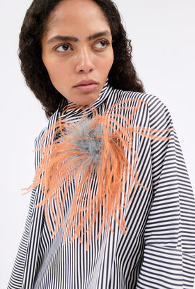 Feather Brosche, Persimmon from ODEEH 