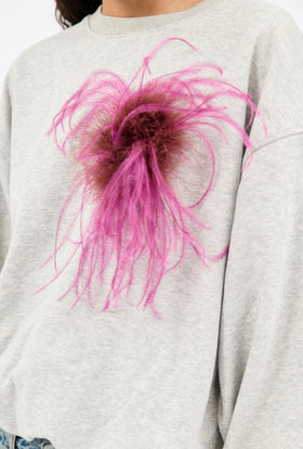 Feather Brosche, Cyclamen from ODEEH 