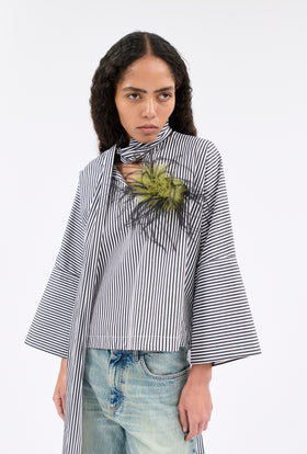 Feather Brosche, Black Green from ODEEH 