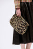 Jacquard Leo Clutch, Brown Olive from ODEEH 