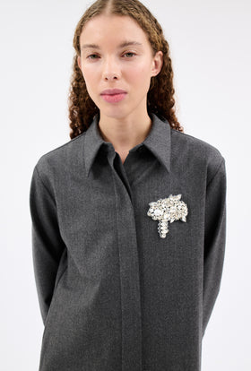 Rhinestone Brosche, Glass from ODEEH 