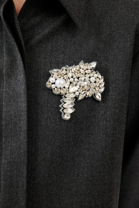 Rhinestone Brosche, Glass from ODEEH 