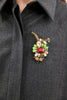 Rhinestone Brosche, Multicolor from ODEEH 