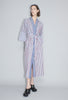 Shirt Stripes Kimono, Burgundy from ODEEH 