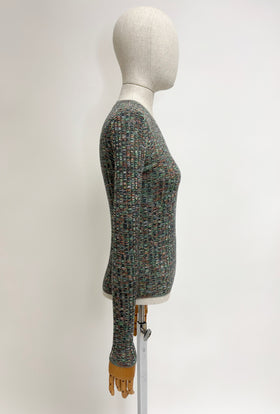 SPACE-DYED Rib Pullover, Copper from ODEEH 