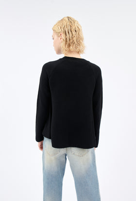 MERINO WOOL Pullover, Schwarz from ODEEH 