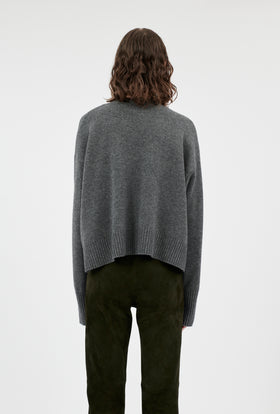 Slub Tweed Cardigan, Olive Brown from ODEEH 