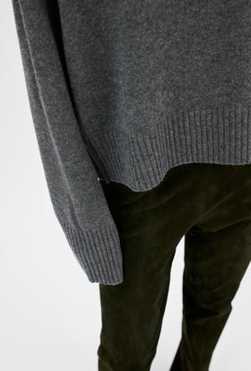 Slub Tweed Cardigan, Olive Brown from ODEEH 