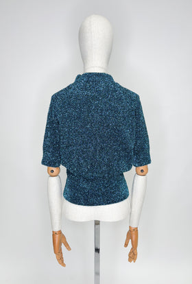 Slub Tweed Cardigan, Olive Brown from ODEEH 