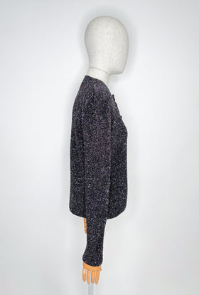 OPALESCENT Cardigan, Black Copper from ODEEH 