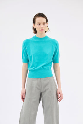 Light Cashmere Pullover, Turquoise from ODEEH 