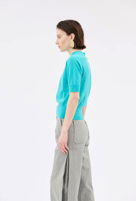 Light Cashmere Pullover, Turquoise from ODEEH 