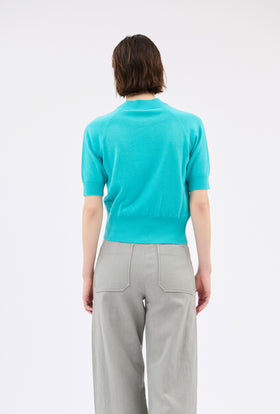 Light Cashmere Pullover, Turquoise from ODEEH 