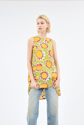 Pop Flowers Shirt, Limetta from ODEEH 