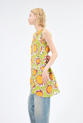 Pop Flowers Shirt, Limetta from ODEEH 