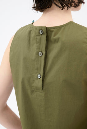 Poplin Top, Dark Olive from ODEEH 