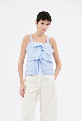 Men's Stripe Top, Airblue from ODEEH 
