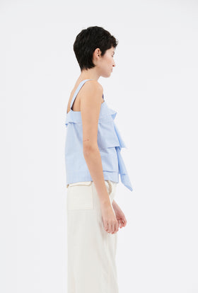 Men's Stripe Top, Airblue from ODEEH 